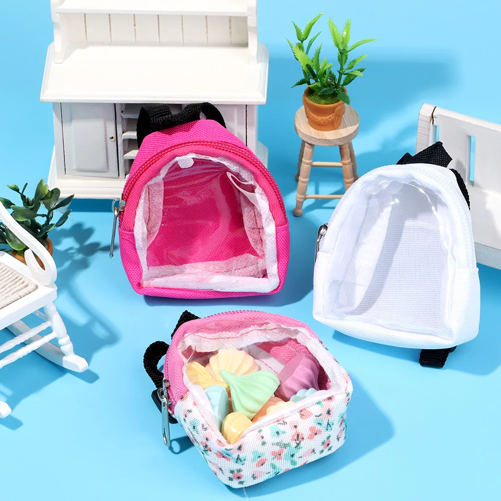 Mini mochila infantil transparente con llavero – Bolsa de viaje - imagen 4