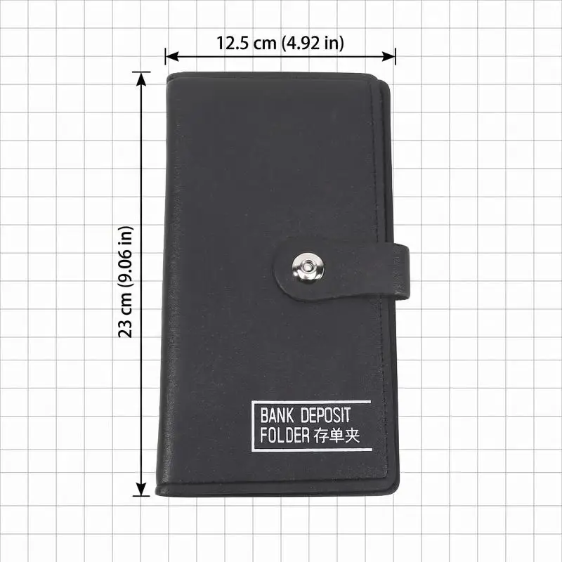 Álbum organizador portátil de documentos y billetes bancarios