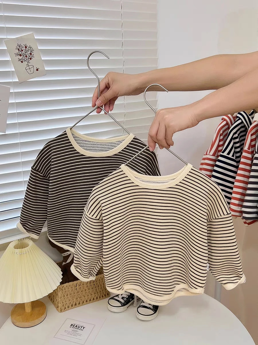 Sudadera holgada de diseño moderno para niños, cuello redondo - imagen 2