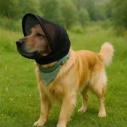 Protector de orejas para perros con malla transpirable, senderismo