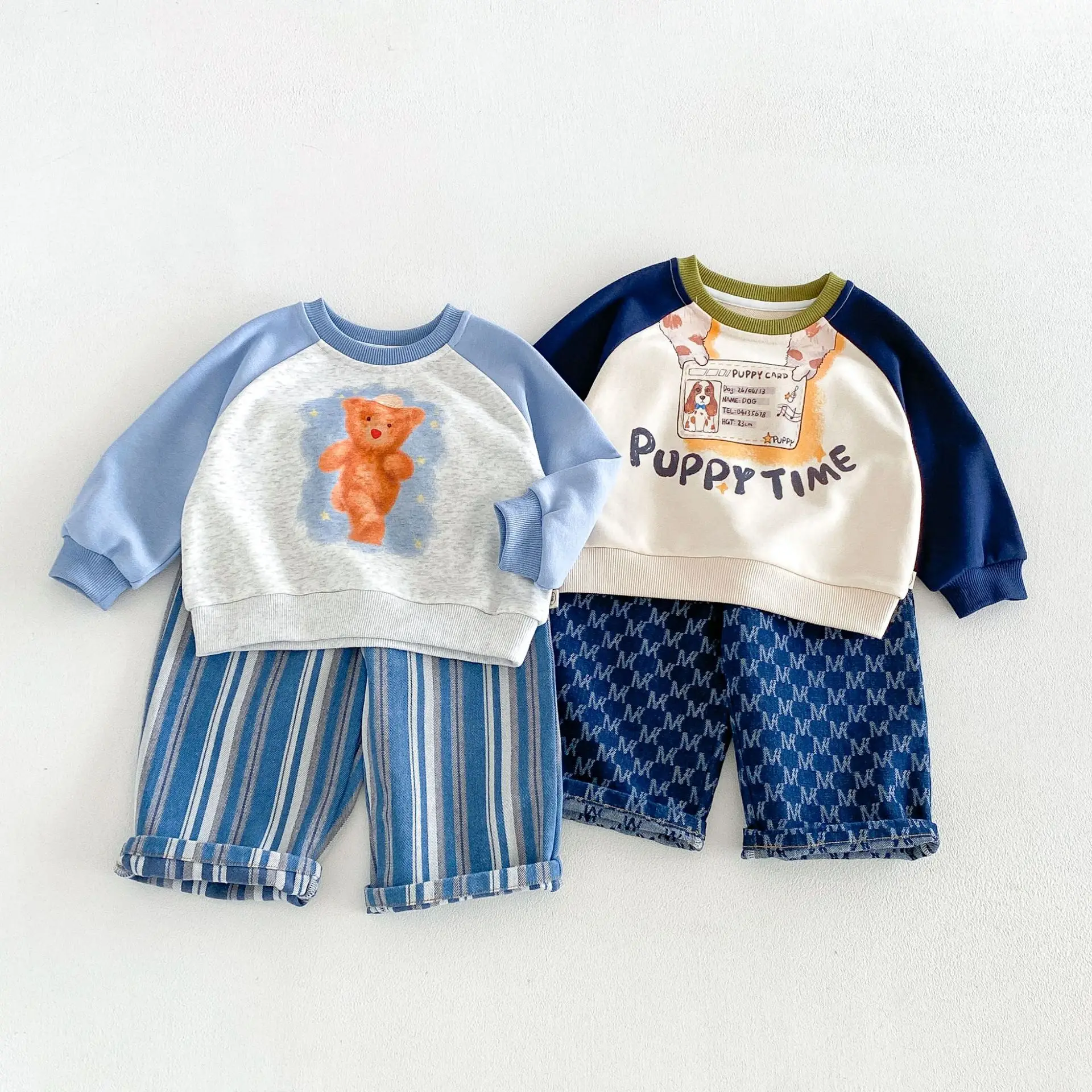 Estilo de otoño con pantalón vaquero infantil
