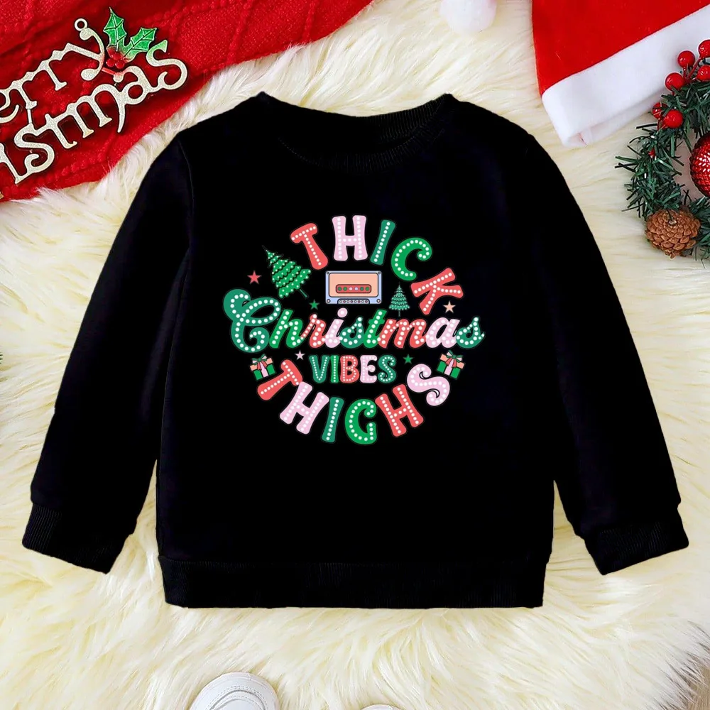Sudadera navideña para niños con capucha, estampado Papá Noel - imagen 2