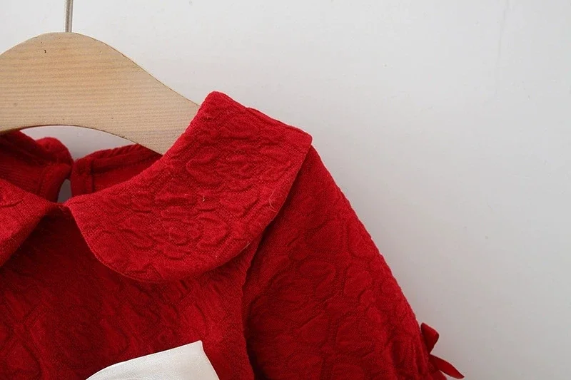 Vestido rojo para cumpleaños y celebraciones infantiles