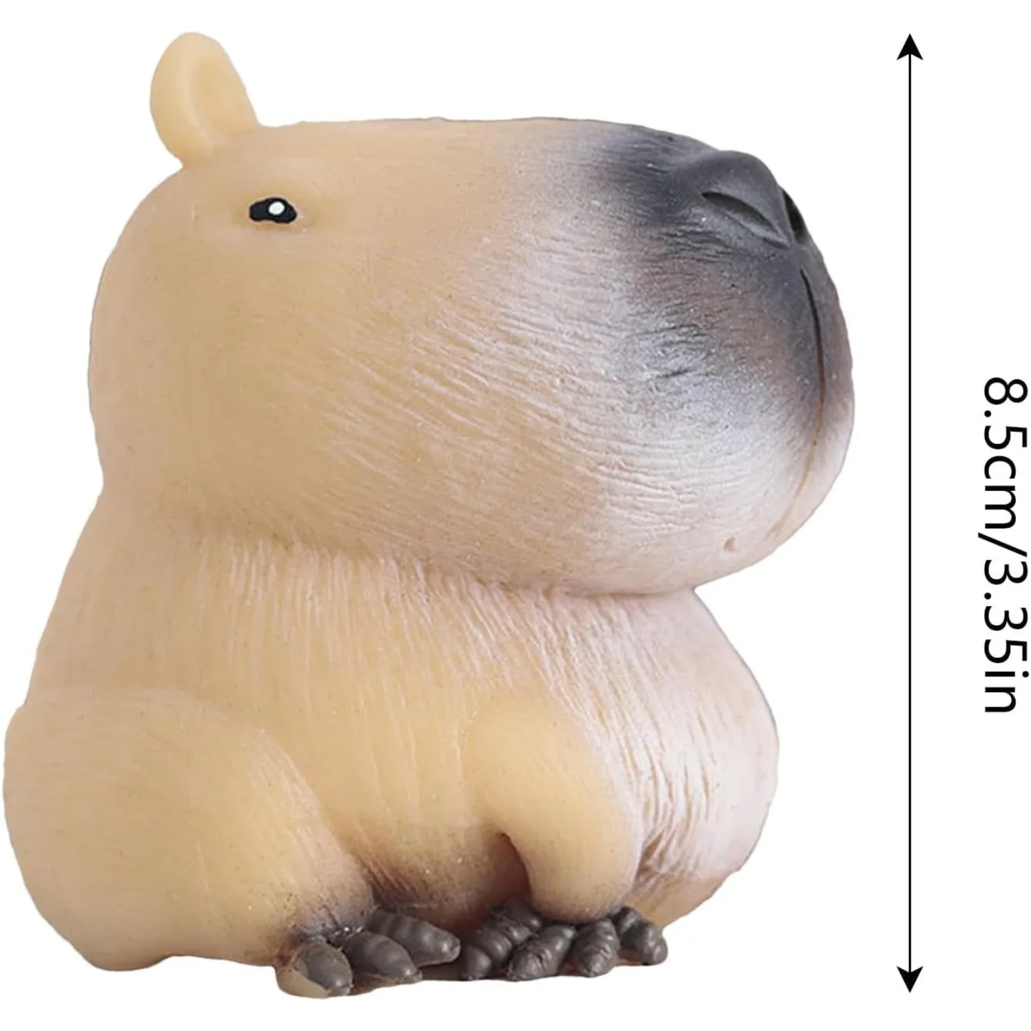 Juguete antiestrés capibara regordeta para apretar súper suave - imagen 4
