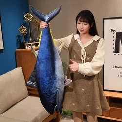 Peluche de pez marlín azul, suave para jugar y decorar