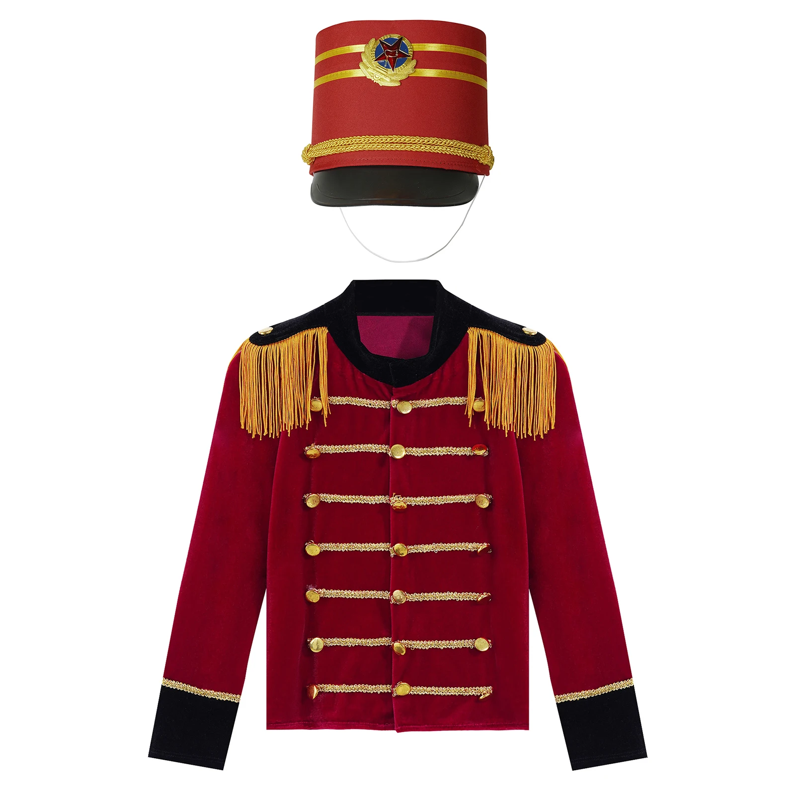 Disfraz de Cascanueces Halloween para niños con chaqueta de borlas - imagen 2