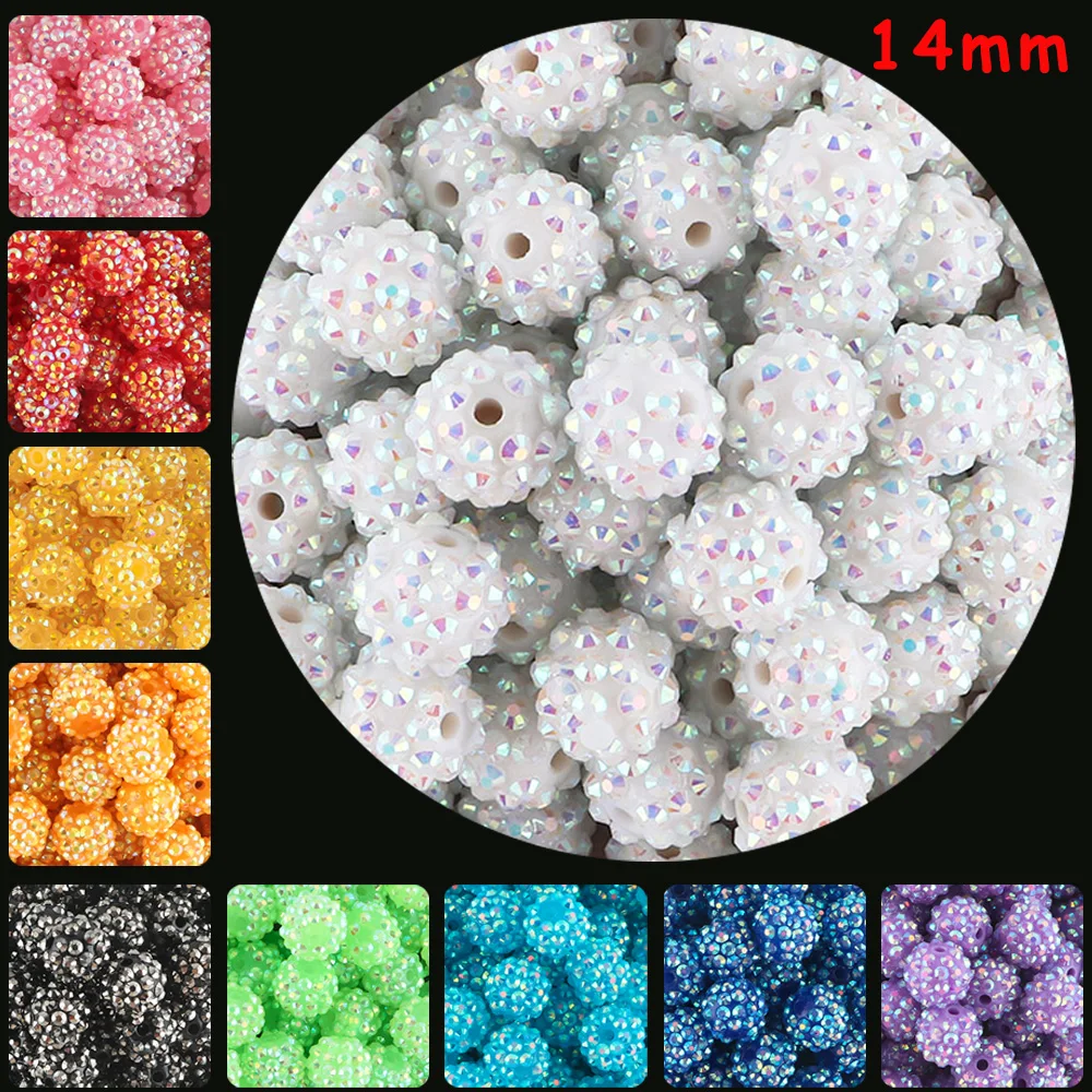 Bolas de resina kovict 14mm abalorios bisutería artesanal