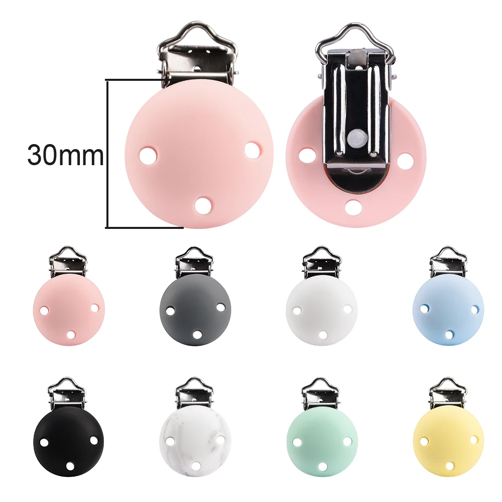 Lofca clips para chupete de silicona redondos dentición sin BPA - imagen 3