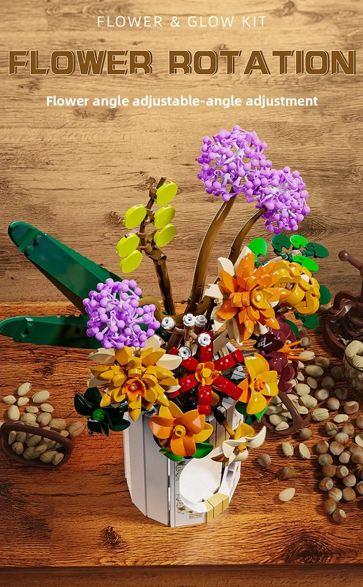 Ramo armado como decoración de escritorio