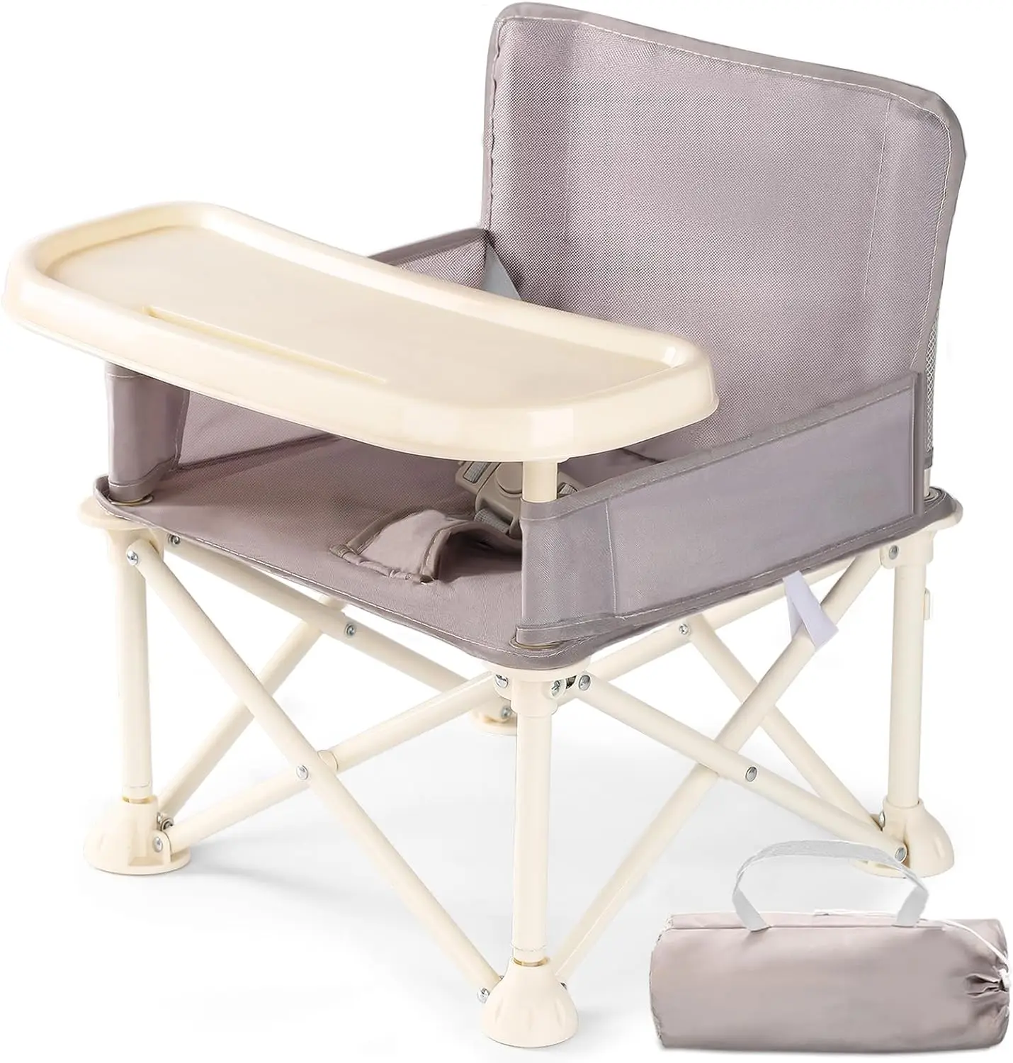 UBRAVOO Trona portátil para bebé con bandeja extraíble plegable - imagen 3