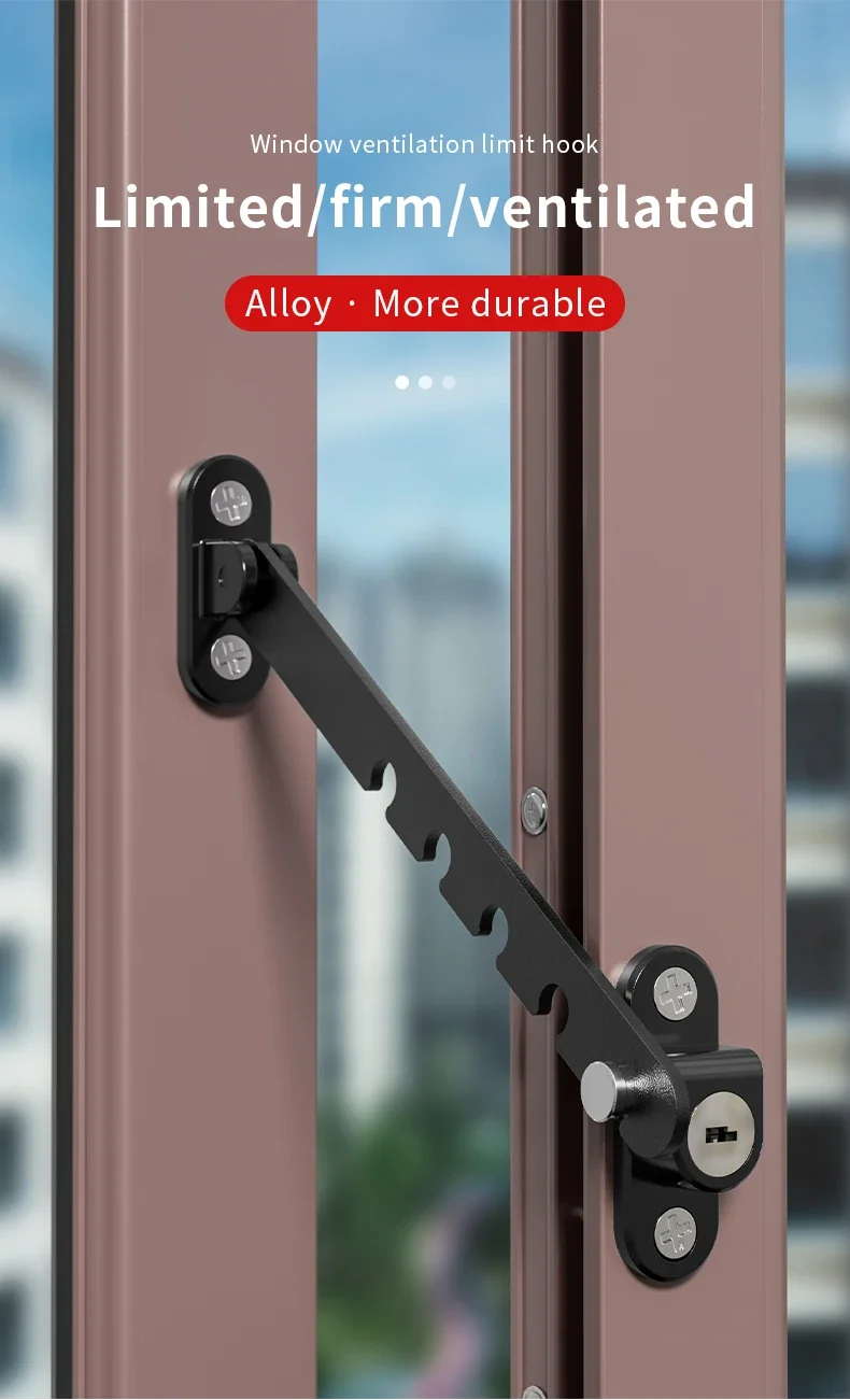 Restrictor de ventana para limitar la apertura