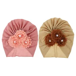 Gorro turbante de algodón para bebés, suave y cómodo en uso diario
