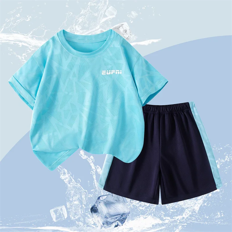 Conjunto deportivo niño de verano – camiseta y pantalón corto - imagen 3