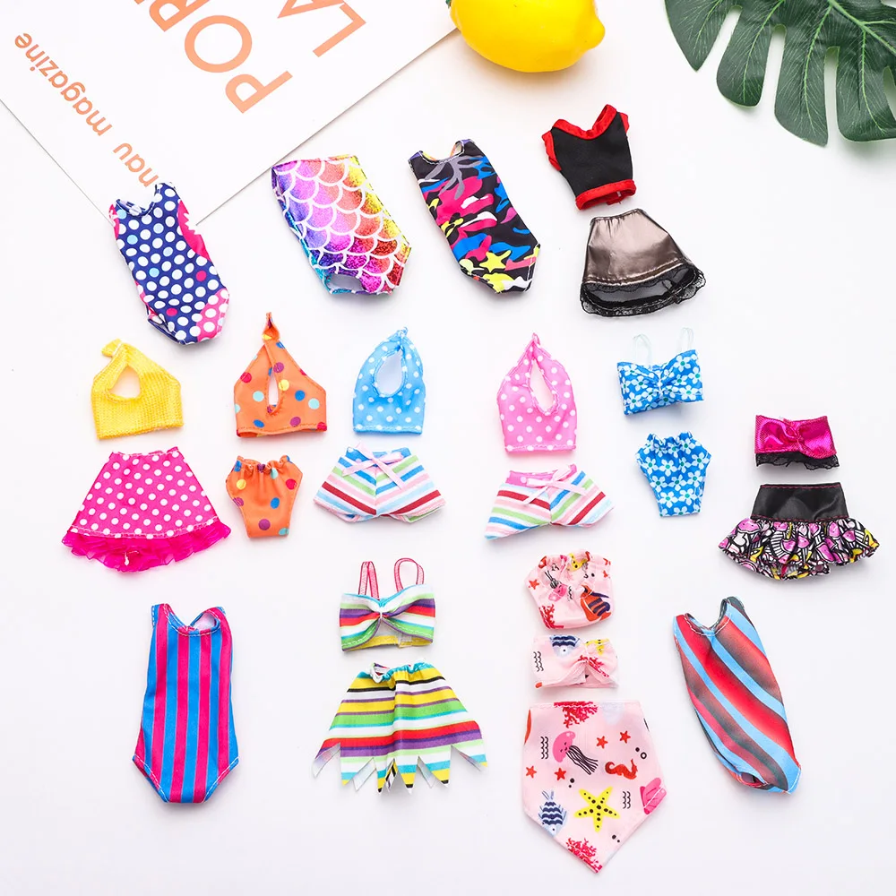 Bañador para muñecas bikini mini accesorios natación