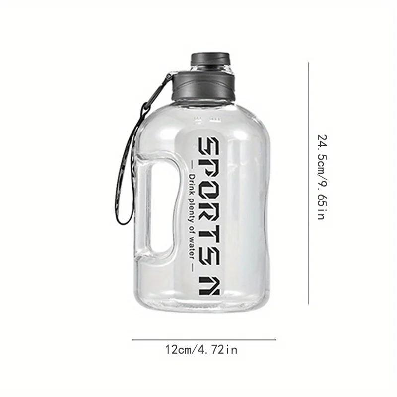 Botella de agua de 1700 ml para deporte e hidratación