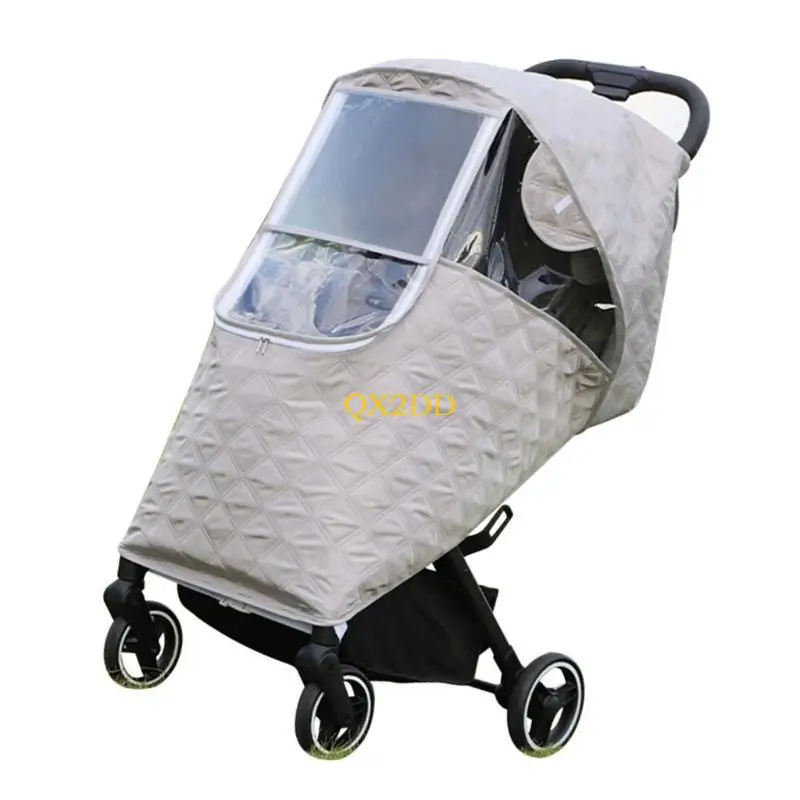 QX2D Funda para lluvia de cochecito bebé impermeable - imagen 2
