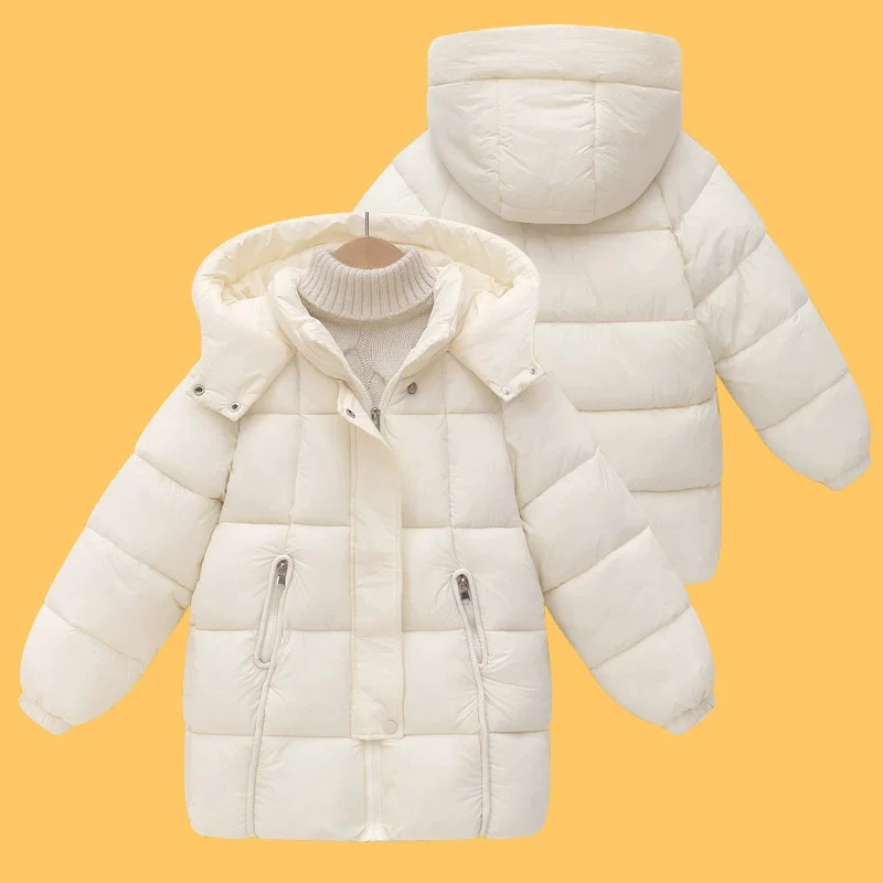 Chaqueta de plumón infantil acolchada de invierno con capucha parka - imagen 5