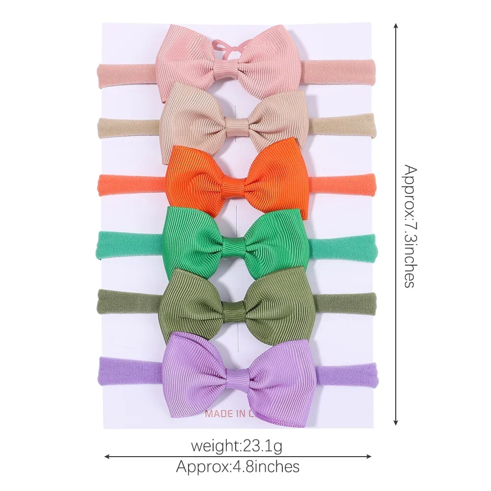 Diadema con lazo para niña – Elástica suave de colores - imagen 5