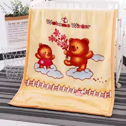 Manta de felpa doble capa para bebé – Invierno y siesta