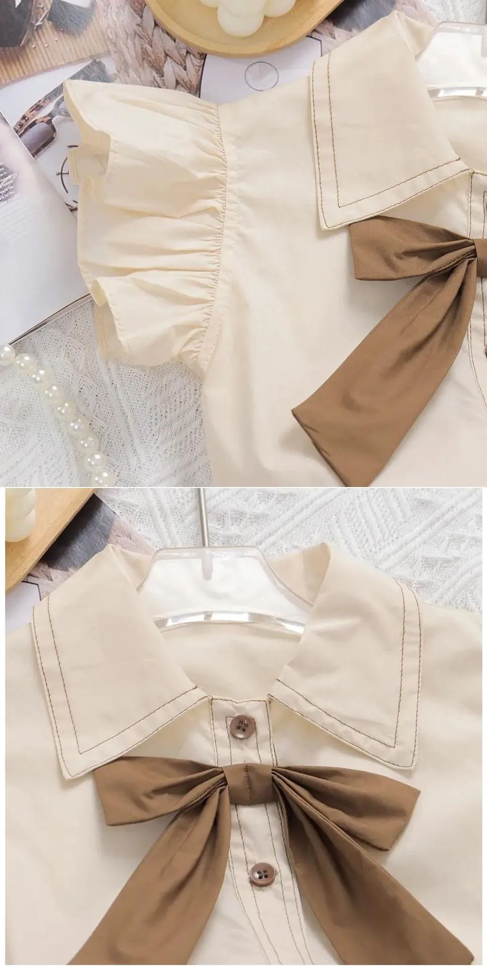 Pantalones de flores conjunto infantil dos piezas