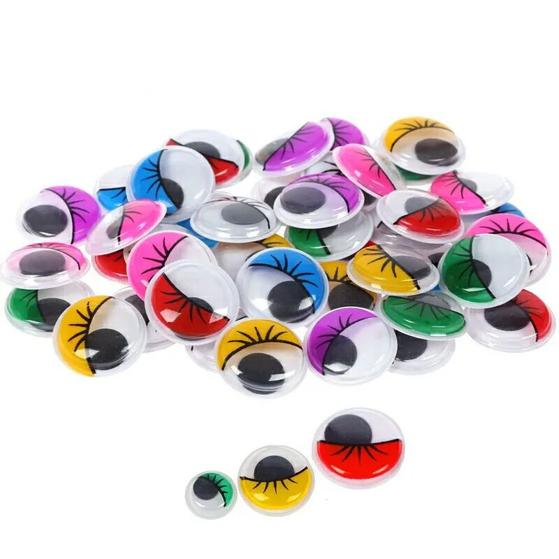 Ojo de muñeca Wiggly autoadhesivo DIY – Material artesanal móvil para manualidades - imagen 5
