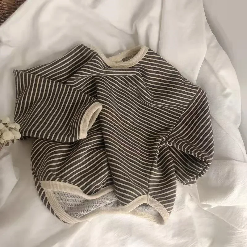 Lawadka Camisetas de algodón para niños - mangas largas a rayas 1-8 años - imagen 4