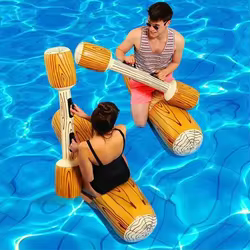 Flotadores inflables para piscina - Balsas para 2 jugadores y fiestas