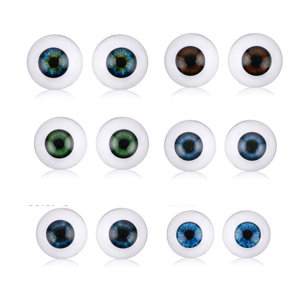 Ojos realistas de acrílico para muñeca reborn
