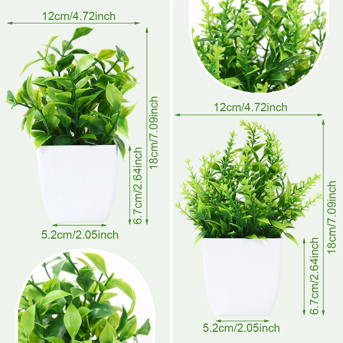 Bonsái verde detalle