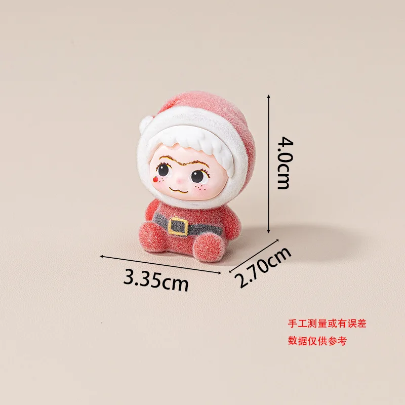 Wakuku Figuras de acción de Navidad – Mini estatuillas decorativas - imagen 4