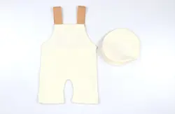 Set de fotografía para recién nacido con gorro y complementos