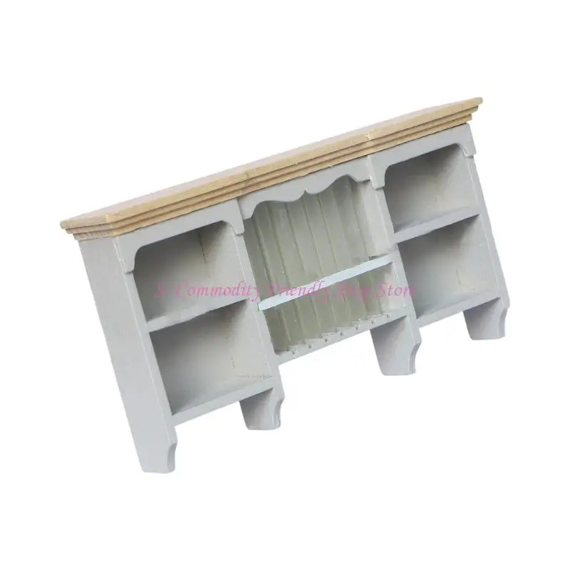 Cocina de juguete en miniatura con mueble de pared para muñecas - imagen 4