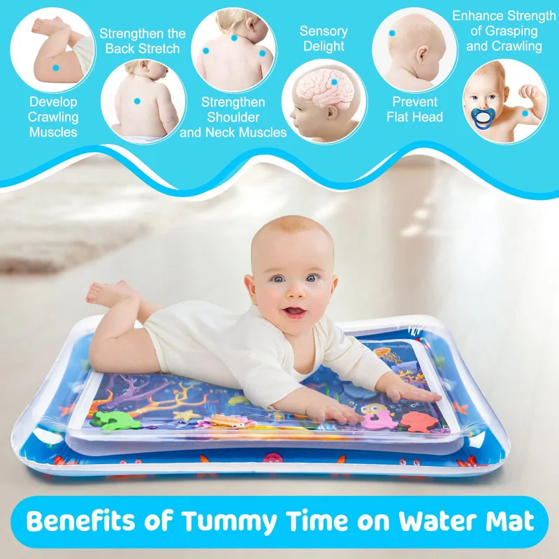 Estera de juego inflable con agua para bebé – Desarrollo temprano - imagen 3