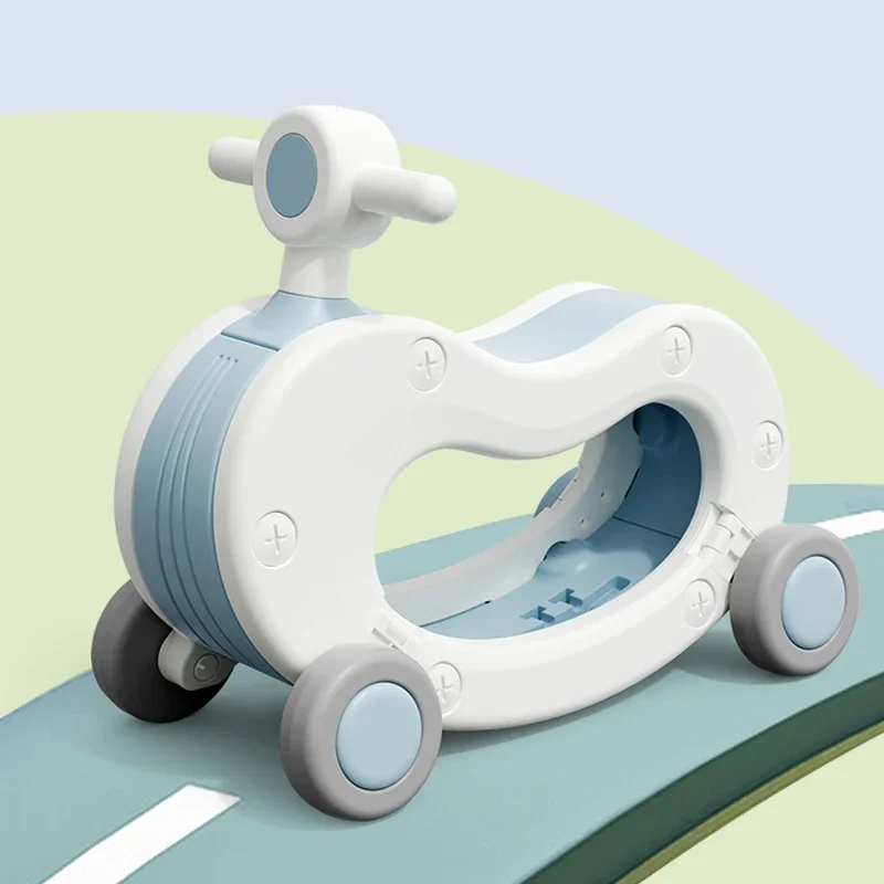 Caballo balancín para bebé con base antideslizante y andador - imagen 2