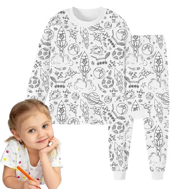 Pijama infantil para colorear - Manualidades creativas