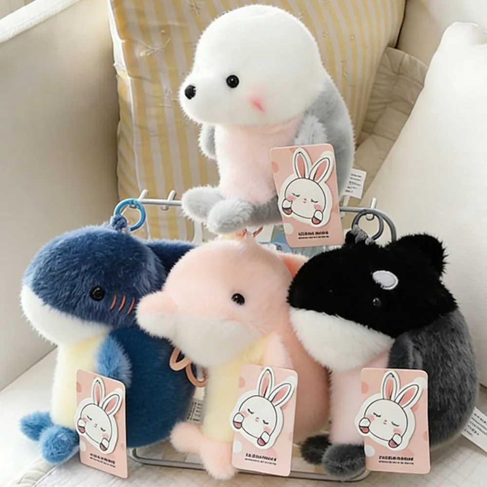 Llavero infantil de peluche marino con delfín y orca para niñas - imagen 4