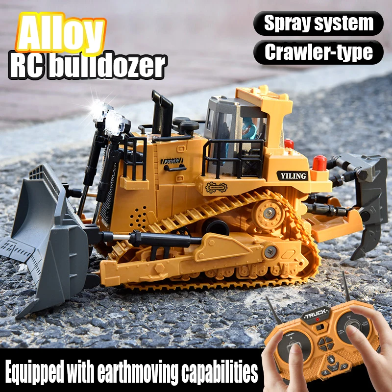 Bulldozer teledirigido de metal para niños – Juguete muy resistente