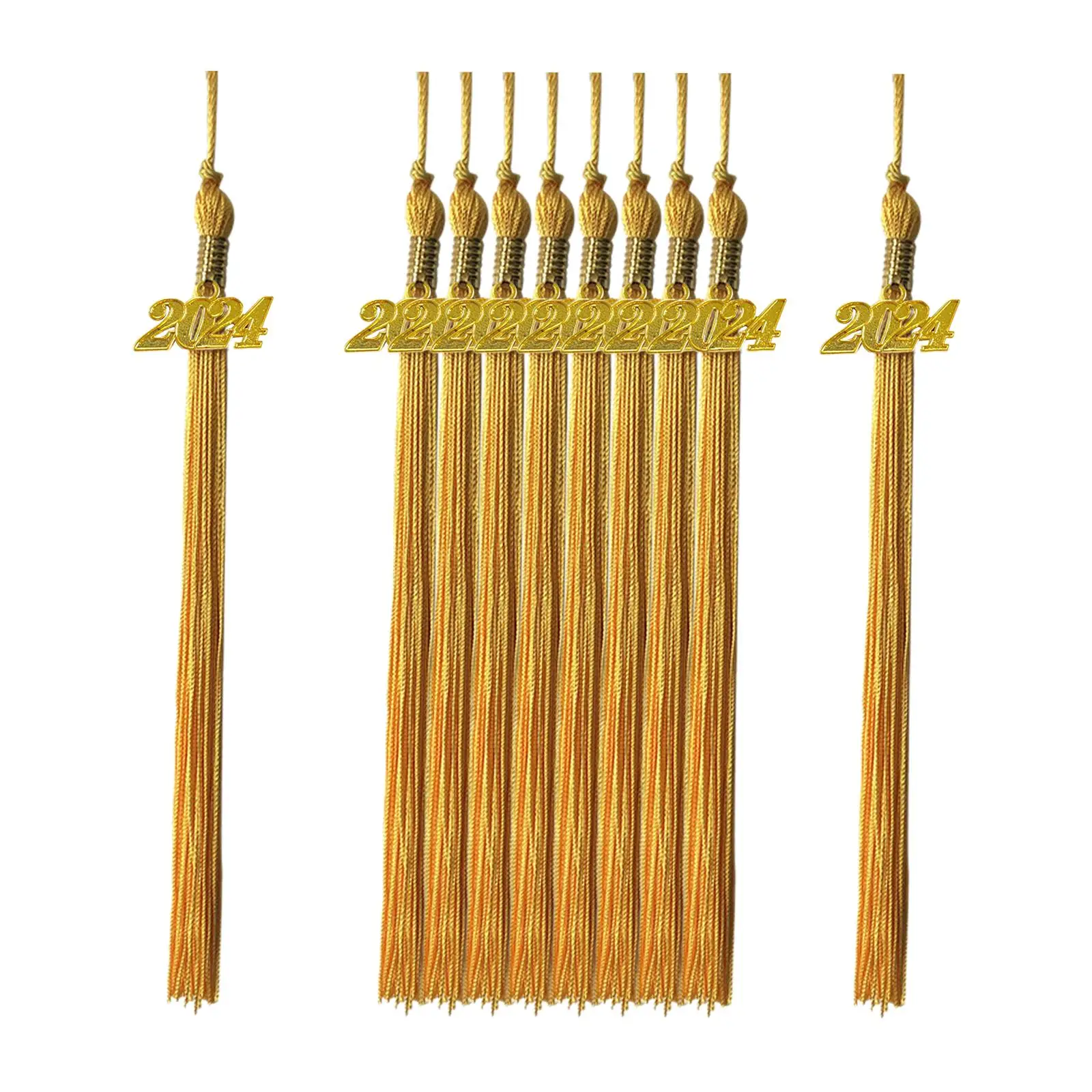 Borlas para birrete de graduación infantil con colgante dorado