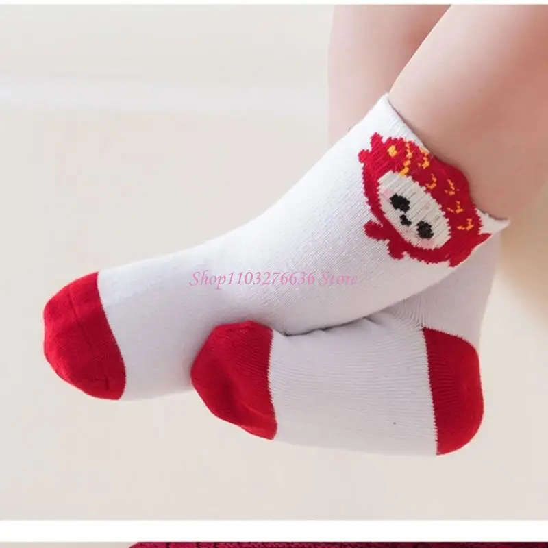 Calcetines de bebé de algodón con estampados para recién nacidos