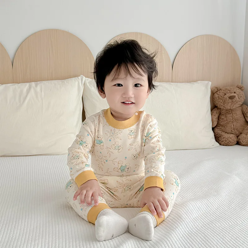 Pijamas infantiles con dibujos animados de algodón suave - imagen 3