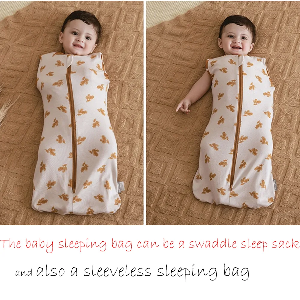 Saco de dormir bebé 0-12 meses – Manta envolvente de algodón para verano - imagen 2
