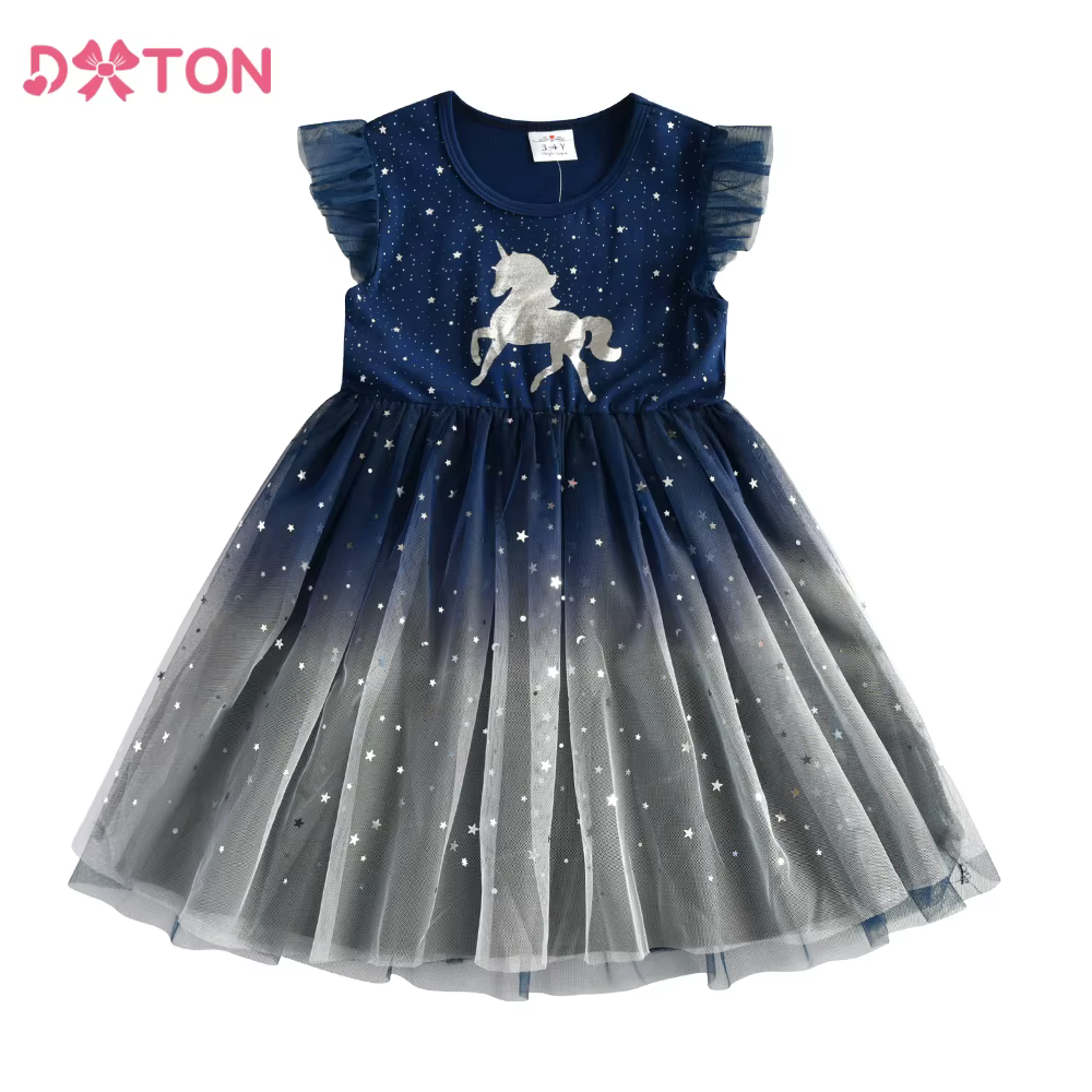 Vestido tutú unicornio para niña DXTON – Fiestas y colegio - imagen 3