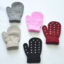 Guantes de invierno para niños punto