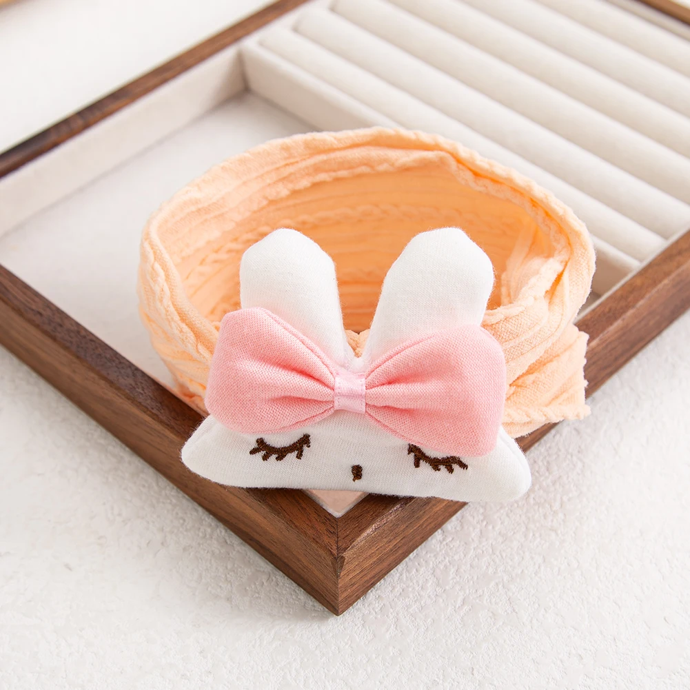 Diademas elásticas para bebé en nailon suave con dibujo de conejo - imagen 2
