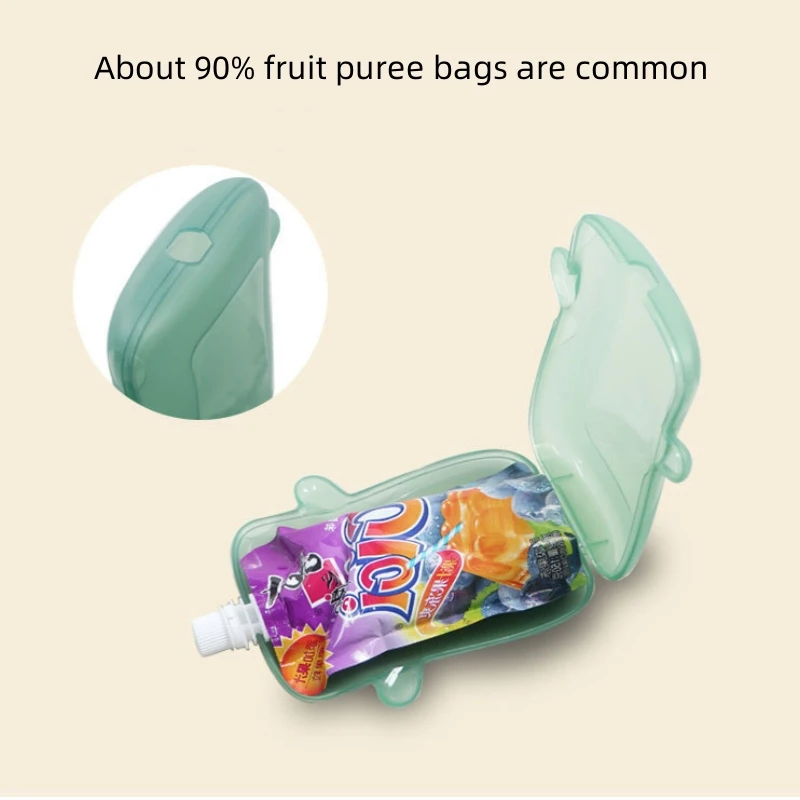 Bolsa puré frutas para bebés – Recipiente alimentación complementaria PP - imagen 2
