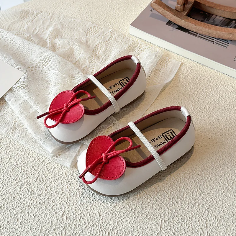 Zapatos de cuero antideslizantes para niñas estilo princesa - imagen 5