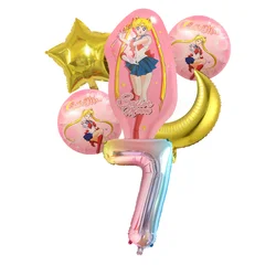 Globos Sailor Moon para cumpleaños y baby shower, decoración