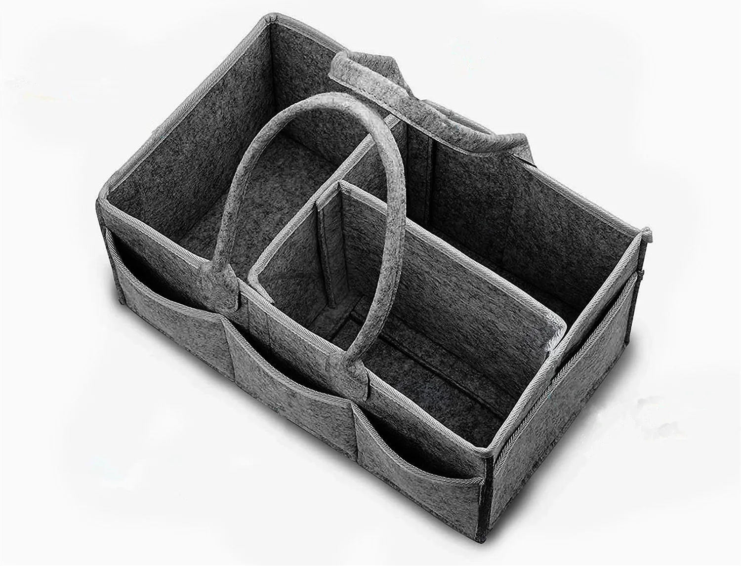 PANGDUBE Bolsa organizadora de pañales fieltro plegable para carrito - imagen 3