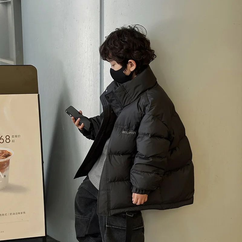 Chaqueta de invierno de algodón grueso para niños con cremallera - imagen 5