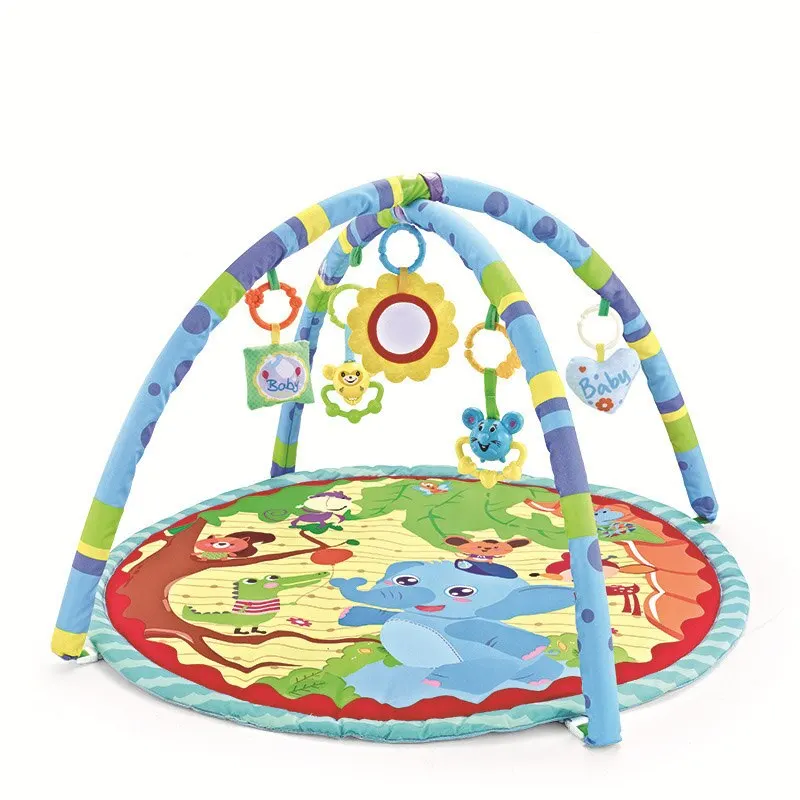 Gimnasio infantil con estera sensorial y juguetes desmontables - imagen 4